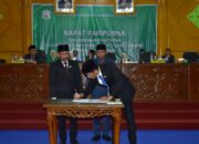 DPRK Aceh Tamiang Gelar Paripurna Penetapan Bupati dan Wakil Bupati Terpilih