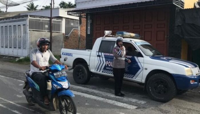 Gugah Kesadaran Tertib Lalulintas, Satlantas Polres Agara Gelar Penling