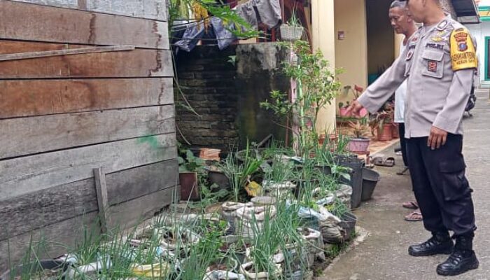 Polres P.Siantar Sambangi Warga Manfaatkan Pekarangan Dukung Hanpang