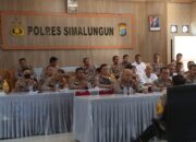 Kapolres Simalungun Pimpin Anev Kamtibmas