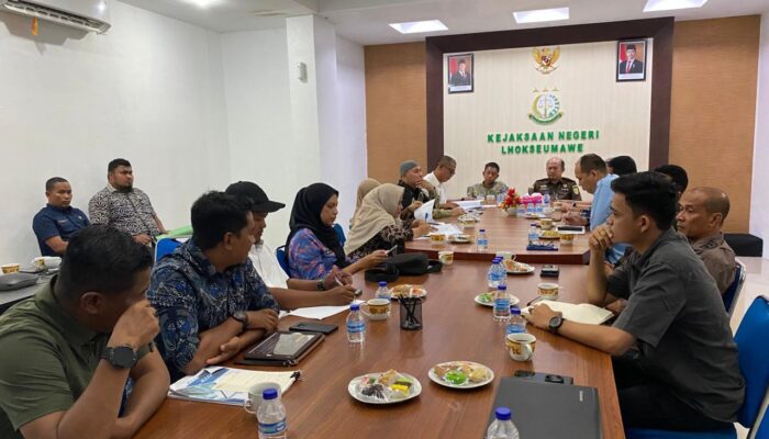 Dukung Iklim Investasi Kondusif, Kejari Lhokseumawe Bahas Pengamanan Investasi Pasar Inpres Dan SPAM