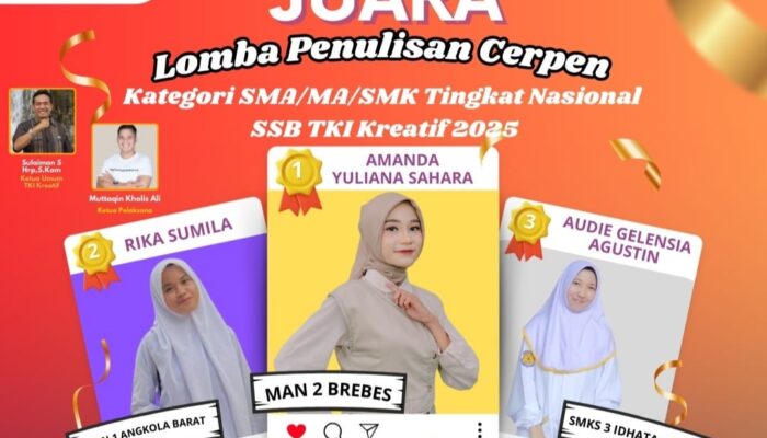 TKI Kreatif Sukses Gelar Lomba Cerpen dan Puisi Bertaraf Nasional, Ini Pemenangnya