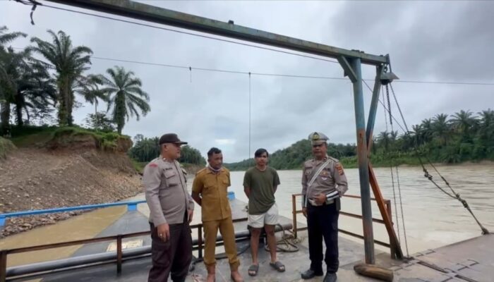 Polres Langkat Sosialisasi Keselamatan Penyeberangan Getek