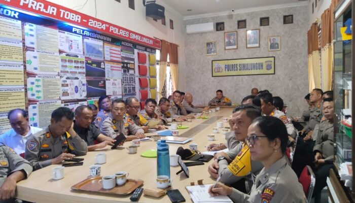 Kapolres Simalungun Ikuti Rapat Virtual Program Makan Bergizi Gratis Bersama Wakapolda Sumut