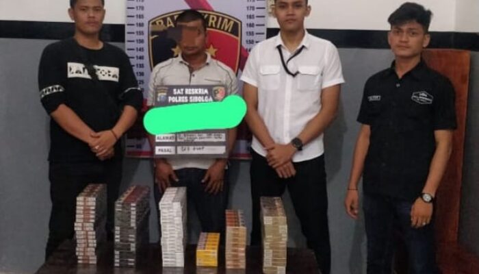 Polres Sibolga Tangkap Tersangka Pencuri Rokok Di Mobil Box