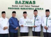 Baznas Sumut Terima Infak Kemanusiaan Palestina Dari Baznas Deliserdang