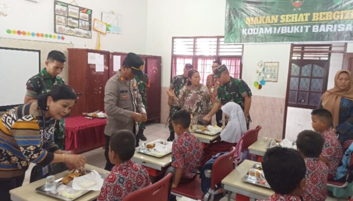 Kodam I/BB Dukung Program Makan Sehat Bergizi Untuk Siswa Di Medan