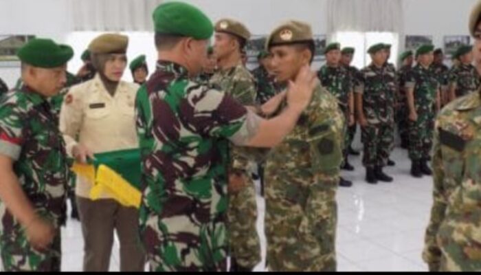 Kenaikan Pangkat Lima Personel Komcad Kodam I/BB Wujud Dedikasi Untuk Bangsa