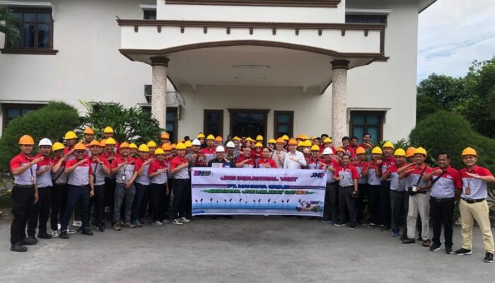 JNE Medan Kunjungi Industri  Pabrik Kelapa Sawit PT Karya Pratama Niaga Jaya