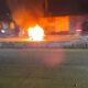 Dua Kubu Suporter Sepak Bola Bentrok Di Depan Mapoldasu, Sepeda Motor Dibakar