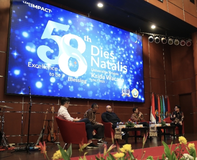 Bahas Proyeksi Pertumbuhan Ekonomi Indonesia 2025, Ukrida Gelar Dialog Forum Pelaku Bisnis di Dies Natalis ke-58