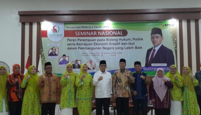 Wakil Menteri Agama Buka Seminar Nasional Dan Milad V Fahmi Ummi