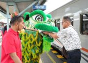 Atraksi Barongsai Hibur Penumpang KA Di Stasiun Tebing Tinggi