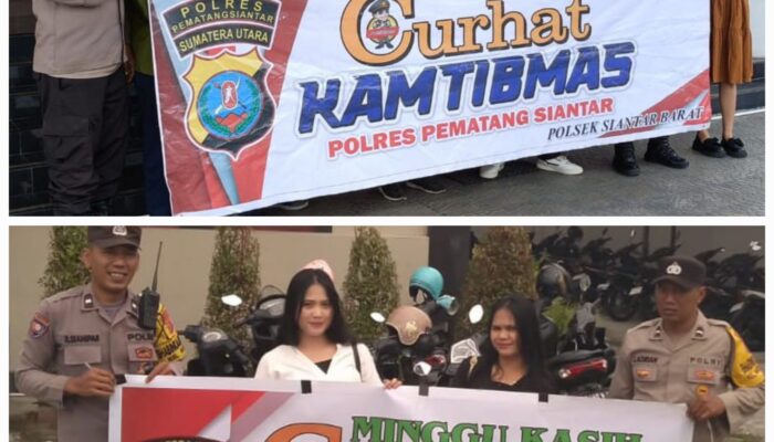 Polres P.Siantar Sambangi Jemaat Gereja Wujudkan Wilayah Hukum Kondusif