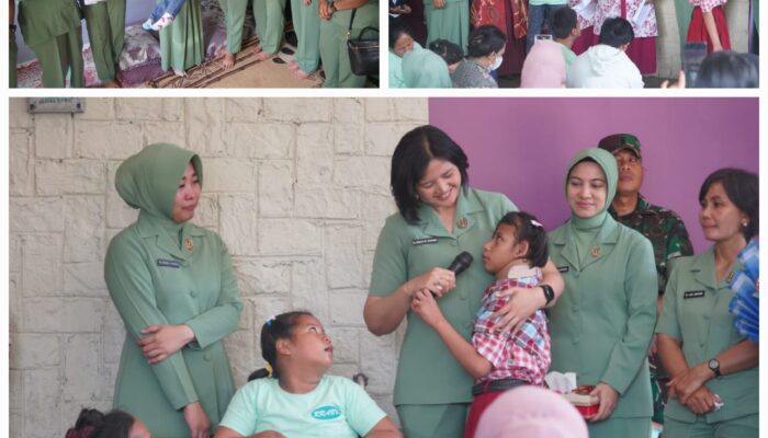 Rayakan HUT Ke-79, Persit Korem 022/PT Gelar Baksos