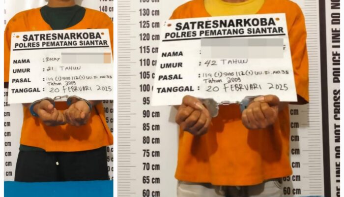 Polres P.Siantar Persempit Ruang Gerak Peredaran Sabu, Ringkus 2 Pengedar