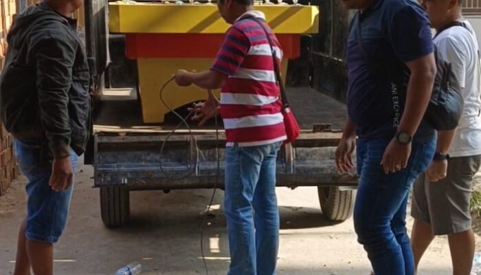 Polsek Perdagangan Sita 1 Unit Mesin Tembak Ikan Dari Rumah Kontrakan
