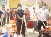 Kejari Bireuen Musnahkan Barang Bukti Sabu dan Ganja