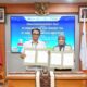 Direktur Strategi dan Pengembangan Bisnis PGN Rosa Permata Sari dan Direktur PT Aerotrans Services Indonesia, Kadek Bayu Temaja menandatangani Nota Kesepahaman kerja sama pemanfaatan gas bumi untuk kendaraan operasional Aerotrans, Rabu (5/2/2025).