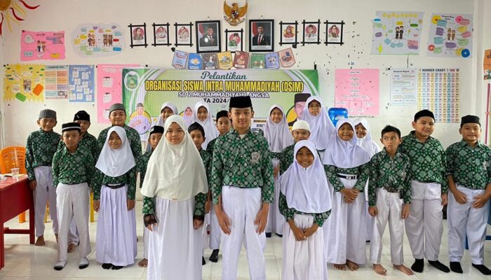 SD 2 Muhammadiyah Langsa Lantik Pengurus OSIMU