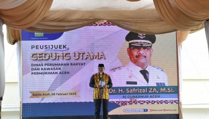 Pj Gubernur Resmikan Gedung Baru Dinas Perkim Aceh