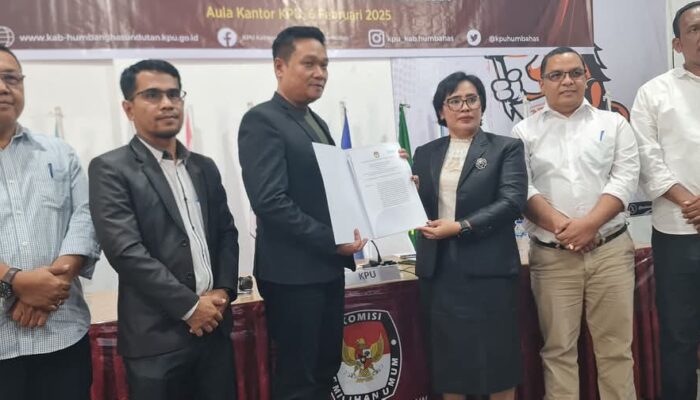KPUD Humbahas Tetapkan Bupati Terpilih