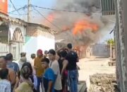 Kebakaran Kembali Landa Kawasan Nelayan Tanjungtiram, 4 Rumah Hangus