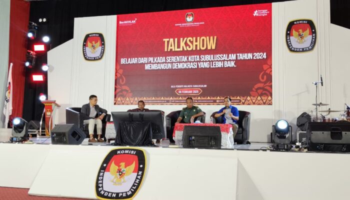 Ketua PWI Subulussalam Narasumber Talkshow Pilkada 2024