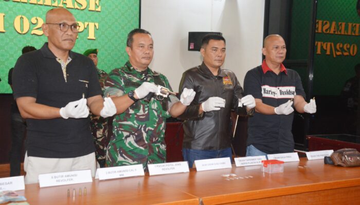 Intel Korem 022/PT Amankan Sepucuk Pistol Dari Pengedar Sabu