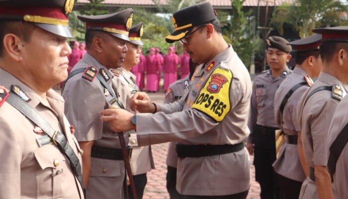 Kapolres Pimpin Sertijab Pejabat Polres Langkat