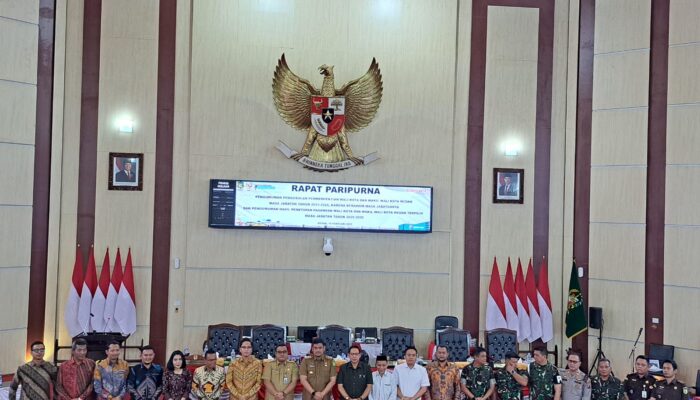 DPRD Medan Gelar Paripurna Pengumuman Hasil Penetapan Paslon Walikota /Wakil Walikota Terpilih