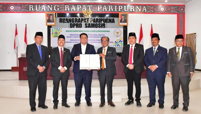 Vandiko-Ariston Ditetapkan Menjadi Bupati Dan Wakil Bupati Samosir 2025-2030