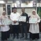 Kakanwil Kemenag Aceh Azhari menerima audensi Pengawas Madrasah berprestasi nasional dibuang kerja Kakanwil Kemenag Aceh, Selasa (11/02/25).(Waspada/T.Mansursyah)