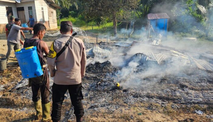 Gegara Masak Nasi, Satu Rumah Di Aceh Timur Hangus Terbakar