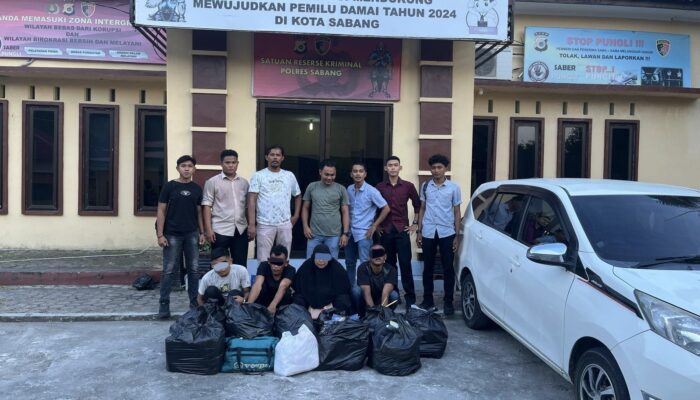 Polres Sabang Amankan 4 Pelaku Tindak Pidana Pencurian, Salah Satunya Perempuan