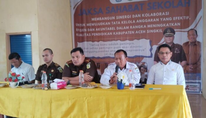 Program JSS Di Aceh Singkil Wujudkan Lingkungan Pendidikan Bebas Korupsi