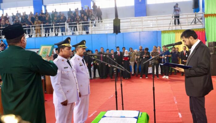 Lantik Bupati Aceh Besar, Gubernur: Jaga Kepercayaan Masyarakat Dengan Kerja Nyata