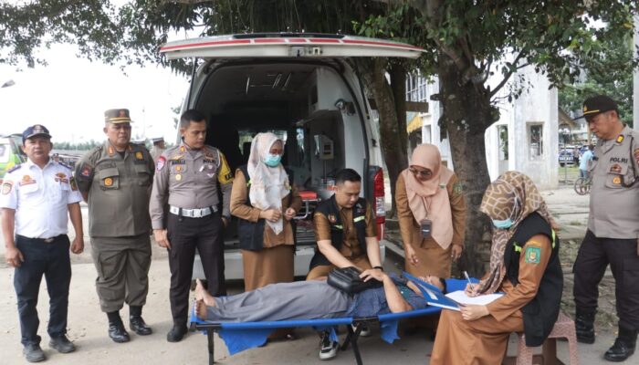 Ops Keselamatan Toba 2025: Sopir Angkutan Umum Di Langkat Dicek  Kesehatannya