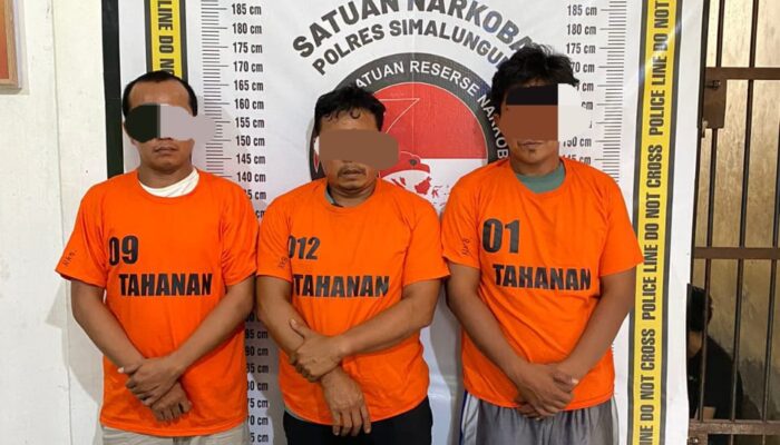 Satgas Narkoba Polres Simalungun Amankan Tiga Pengedar Dan Senjata Ilegal