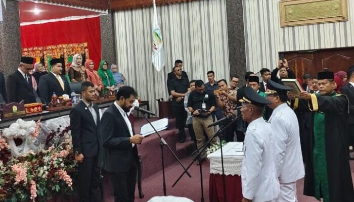 Usai Dilantik, Bupati Safriadi Minta Jalan Singkil-Trumon Diperbaiki