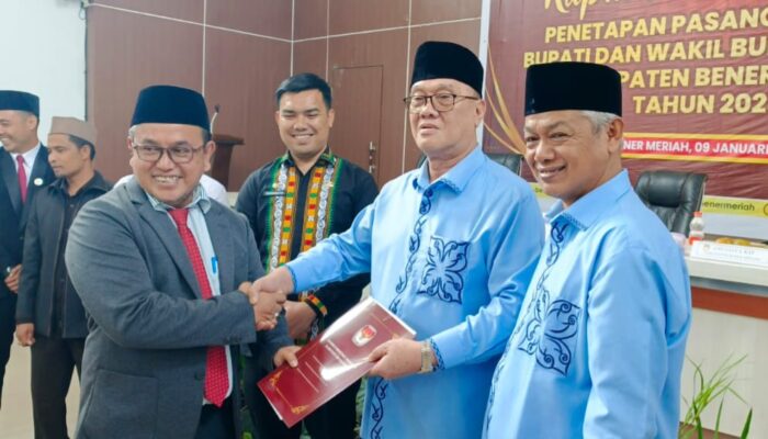 Bupati Terpilih Bener Meriah Tagore-Armia Akan Dilantik Selasa Sore