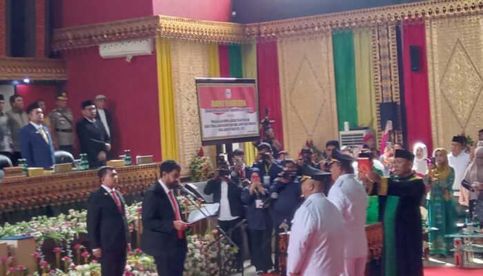 Lantik Bupati Agara, Gubernur Aceh: Jaga Keharmonisan Dengan Legislatif