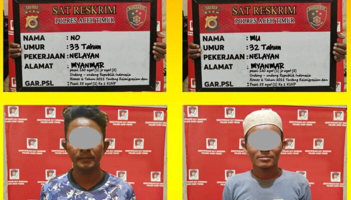 4 WNA Penyelundup Rohingya Ke Aceh Jadi Tersangka