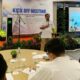 Kepala Kantor BPJS Ketenagakerjaan Cabang Padangsidimpuan, Sumatera Utara, Christian Natanael Sianturi, memberikan arahan dalam Kick Off Meeting dengan seluruh jajarannya di Hotel Ibis Medan.Waspada/ist.
