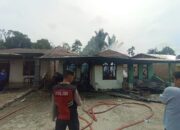 Ditinggal Pergi Ke Ladang, Dua Rumah Di Sidikalang Hangus Terbakar