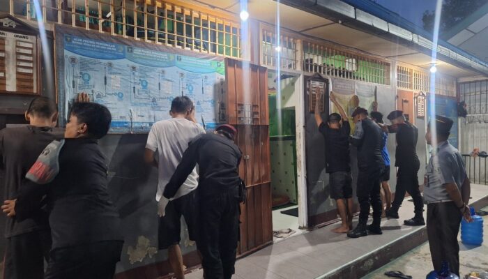 Petugas KPR Rutan Tarutung Razia Mendadak Ke Kamar Hunian WBP