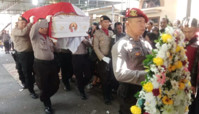 Polres P.Siantar Laksanakan Persemayaman Kasat Resnarkoba Humbahas