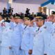 BUPATI Langkat H. Syah Afandin dan Wakil Bupati Langkat Teorita br Surbakti mengikuti proses pelantikan di Istana Keporesidenan. Waspada/Ist