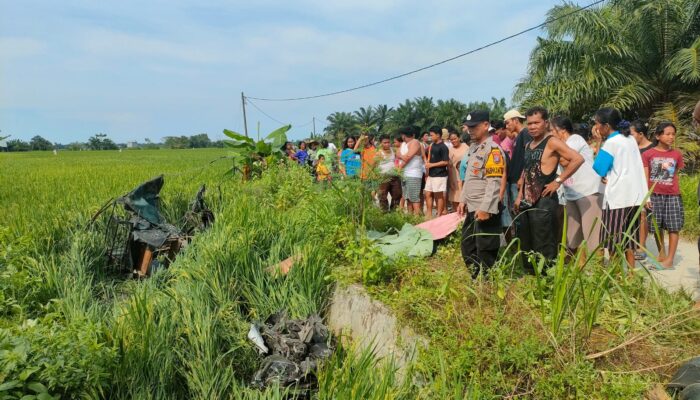Pengemudi Beca Di Sergai Tewas Ditabrak KA