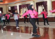 Polwan Dan Bhayangkari Polres Siantar Gelar Senam Pererat Silaturahmi